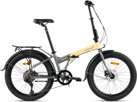 Велосипед HORH NEMO 9SP HD FAT 24" (2024) Yellow-Light Grey