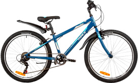 Велосипед NOVATRACK RACER 24" (2025) сине-зеленый