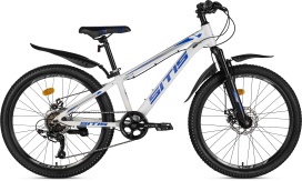 Велосипед SITIS AMD 7SP 24" (2025) White-Blue