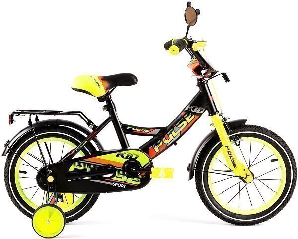 Велосипед PULSE 14" 1405 (2020) черно-желтый